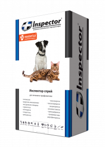 Спрей (Inspector) 100мл от блох, клещей и глистов для кошек и собак (ЛИЦЕНЗИЯ) фото