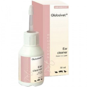 Лосьон (Globalvet) Ear Cleaner для ушей, профилактика бактериальных и грибковых отитов, 50мл фото