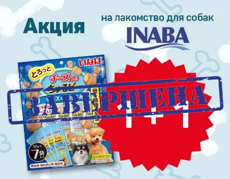 Акция 1 + 1 на лакомство для собак Inaba Churu Bee Акция 1 + 1 на лакомство для собак Inaba Churu Bee