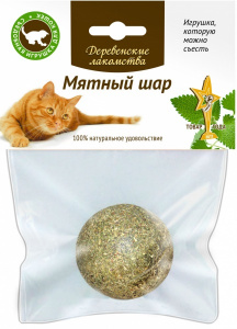 Деревенские Лакомства 0,015кг Кошачья мята Мятный шар для кошек (70000013) фото