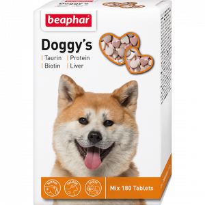 Кормовая витаминная добавка (Beaphar) Doggy's микс 180шт, для собак (12568) фото