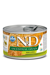 Farmina (Фармина) N&D Low Grain Dog 0,140кг консерва кабан яблоко для собак мини (102420) 6 шт/уп