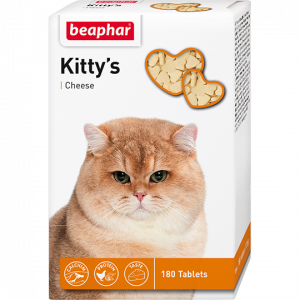 Кормовая витаминная добавка (Beaphar) Kitty's с сыром 180шт, для кошек (12594) фото