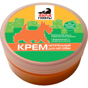 Крем (Айда гулять) 120г питательный для лап собак фото