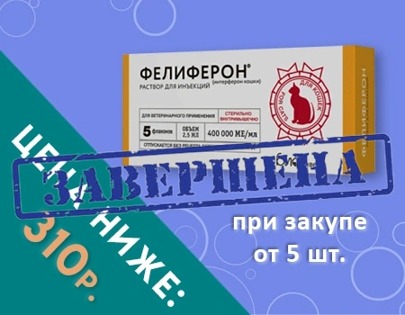 Фелиферон: снижена цена — 310 руб. при закупе от 5шт.