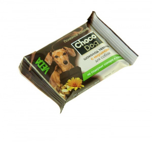 VEDA 0,015кг лакомство Choco Dog для собак шоколад темный с инулином фото