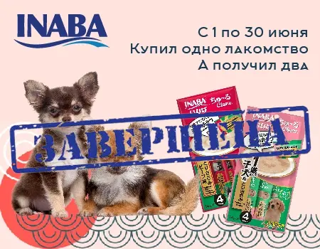 Inaba Churu: 1 + 1 в подарок Inaba Churu: 1 + 1 в подарок