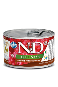 Farmina (Фармина) N&D Dog Quinoa 0,140кг киноа и оленина для здоровья кожи и шерсти консервы для собак мини (102406) 6  фото