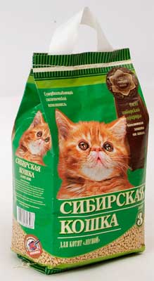 Наполнитель (Сибирская кошка)  3л Лесной древесный для котят фото