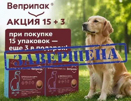 Веприпак: акция 15 + 3 в подарок