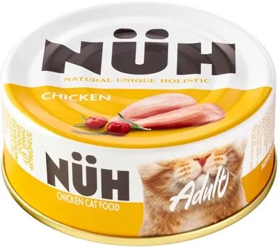 Нюх (NUH) 0,1кг цыплёнок беззерновой влажный для взрослых кошек фото