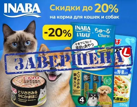 Inaba: скидки до 20% в зависимости от суммы заказа Inaba: скидки до 20% в зависимости от суммы заказа