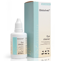 Лосьон (Globalvet) Eye Cleaner для ухода за глазами, уменьшает зуд и слезотечение, 50мл фото