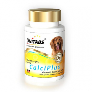 Unitabs 100таб./0,15кг витаминно-минеральная добавка CalciPlus Q10 с кальцием и витамином Д3 для собак фото