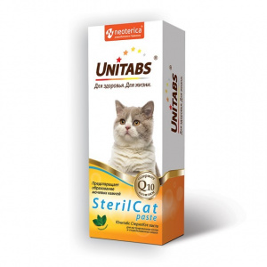 Unitabs 0,12л витаминная паста SterilCat с кошачьей мятой для стерилизованных кошек и котов фото