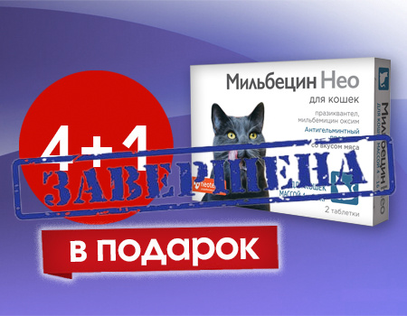 Мильбецин Нео: 4 + 1 в подарок