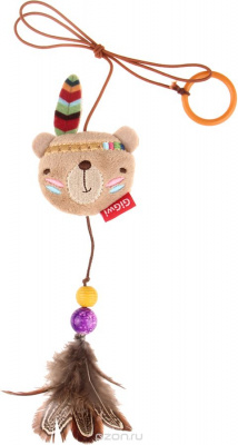 Игрушка для кошек Дразнилка на палец-медведь  (И-75408)