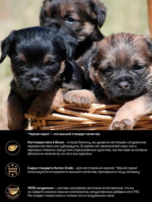 Четвероногий гурман 0,1кг Golden Line Курица с потрошками в желе для щенков (547004) фото