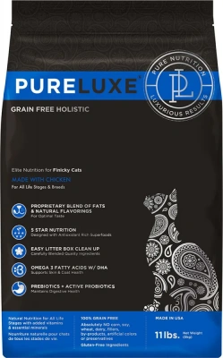 PURELUXE 1,5кг Элитное Питание для кошек привередливых с курицей (939914) фото