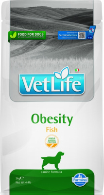 Farmina (Фармина) Vet Life Dog Obesity 2кг с рыбой для собак фото