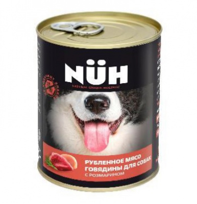 Нюх (NUH) 0,34кг говядина беззерновой влажный для собак средних и крупных пород фото