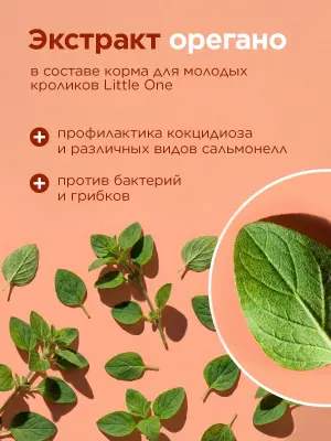 Little One 0,9кг Корм для молодых кроликов фото