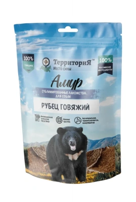 ТерриториЯ Амур 0,035кг Рубец говяжий лакомство сублимированное для собак фото