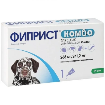 Фиприст Комбо 2,68мл 20-40кг (1пип) для собак (ЛИЦЕНЗИЯ) фото