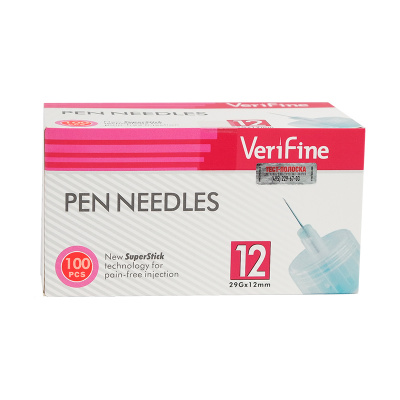 Иглы Verifine для инсулиновых шприц-ручек 29G 0.33мм*12мм 100шт/уп (собаки)