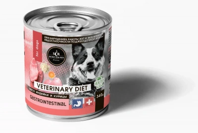 Секрет (Secret Premium) Gastrointestinal 0,34кг мясо индейки и курицы консервы для собак с чувствительным пищеварением фото