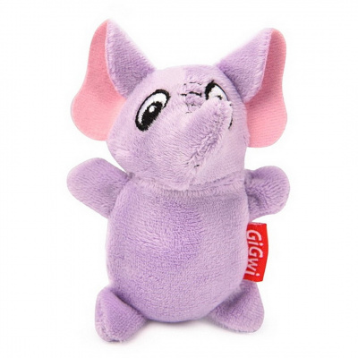Игрушка (GiGWi) 75013 Слон с пищалкой 9см, серия PLUSH FRIENDZ фото