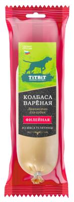 TitBit 0,150кг колбаса вареная Филейная лакомство для собак фото