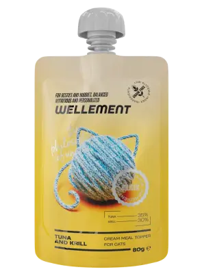 Wellement 0,08кг Тунец и криль кремовый топпинг для кошек фото