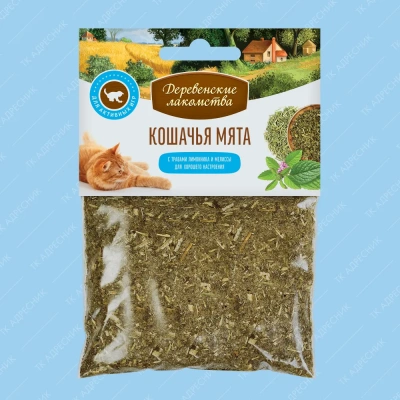 Деревенские лакомства 0,015кг кошачья мята Лимонник + мелисса (72970049) фото