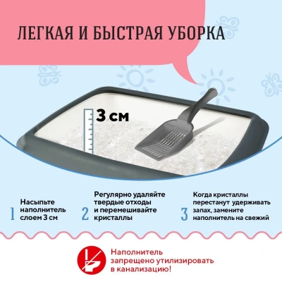 Наполнитель (СиСиКэт) 7,6л силикагелевый для кошек (полиэтиленовый пакет) фото