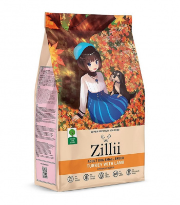 ZILLII (Зилли) Dog Adult Small Breed 0,8кг индейка и ягненок сухой для собак мелких пород (350419) фото
