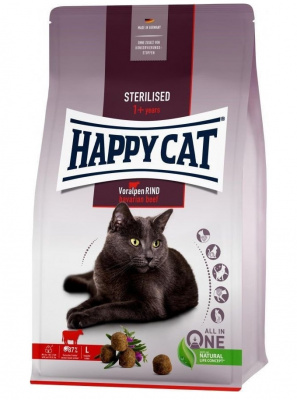 Happy Cat Sterilised 4кг альпийская говядина сухой для стерилизованных кошек (140545)