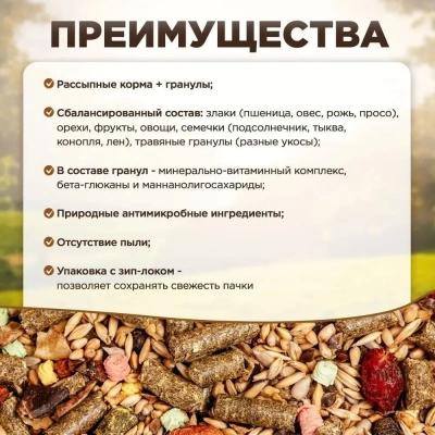 Микимилс (Mikimeals) 0,8кг корм для шиншилл (477078) фото