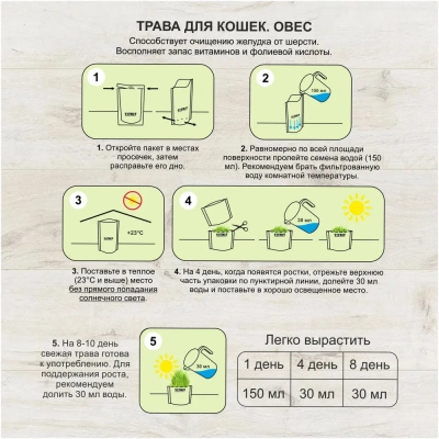 TiTBiT 0,06кг трава для кошек овес фото
