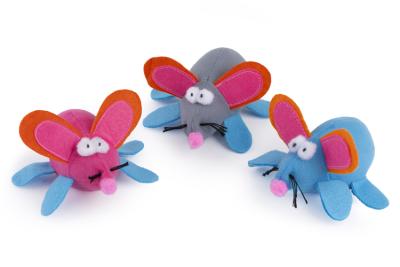 Игрушка (Wogy) Мышка с заводным механизмом микс для кошек, 12х11х6см  фото