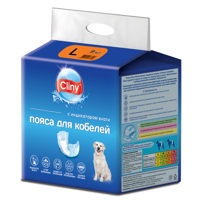 Пояс (Cliny) для кобелей L (Л216, 9шт) (12) фото