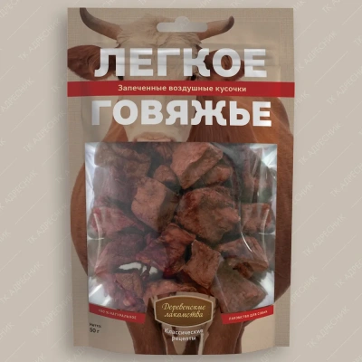 Деревенские Лакомства 0,050кг легкое говяжье для собак (72500057) фото