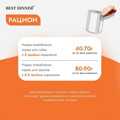 Best Dinner Super Premium Мясные деликатесы 0,34кг индейка консервы для взрослых и щенков с 6 мес. фото