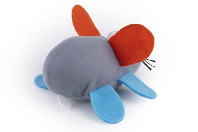 Игрушка (Wogy) Мышка с заводным механизмом микс для кошек, 12х11х6см  фото