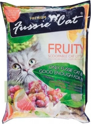 Наполнитель (Fussie Cat) 10л Фруктовый комкующийся фото
