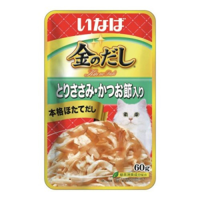 Inaba Ciao Kinnodashi 0,06кг RU208 куриное филе с кацуобуси для кошек (644443) фото