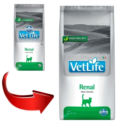 Farmina (Фармина) Vet Life Cat Renal 5кг при почечной недостаточности сухой для кошек фото