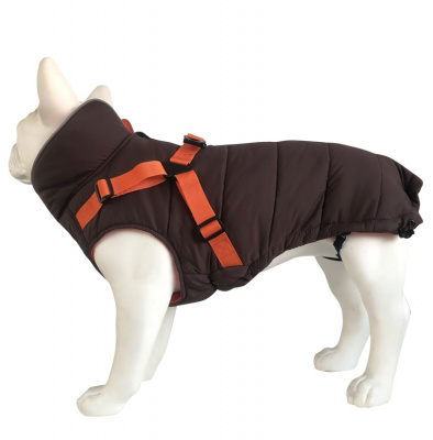 Попона (Triol) Outdoor утепленная со шлейкой Active L, коричневая, размер 35см