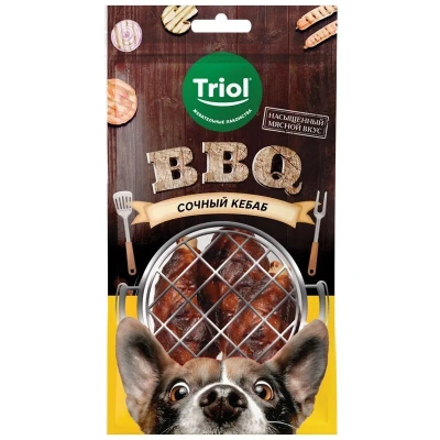 Triol 0,1кг BBQ Сочный кебаб лакомство для собак