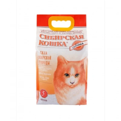 Наполнитель (Сибирская кошка)  5л Оптима комкующийся для кошек фото